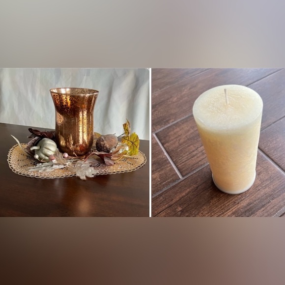 2/$25💙ArtGlass Vase+a bonus (incense candle) - Picture 1 of 15